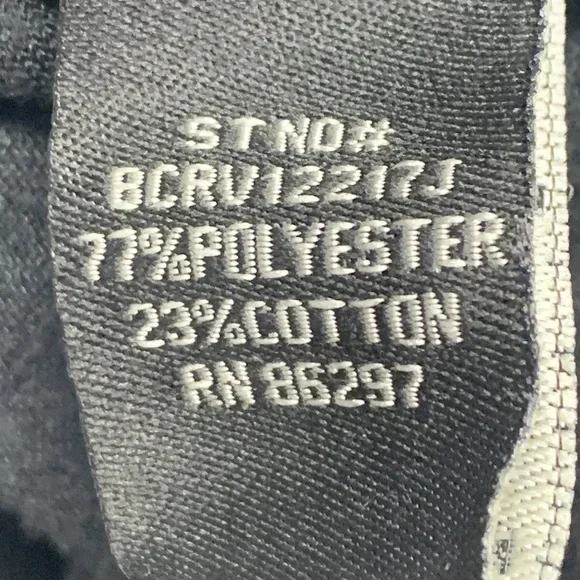 Y2K Vintage BCBG MaxAzria Velour Embellished Black Track Jacket Women Sz Large - Picture 8 of 13